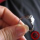 Bague double fleur en acier inoxydable (Attention produit non artisanal)