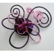 Broche papillon rose