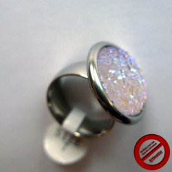 Bague Karine en acier inoxydable (Attention produit non artisanal)