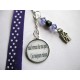 Bijou de sac "citation" : Sauf erreur de ma part, j'ai toujours raison (violet)