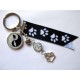 Porte-clés "toutou black & white"