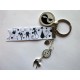 Porte-clés "minou black & white"