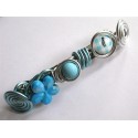 Barrette 100 mm bleu