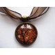 Collier avec pendentif cabochon arbre 12