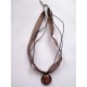 Collier avec pendentif cabochon arbre 12