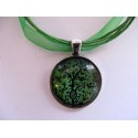 Collier avec pendentif cabochon arbre 7