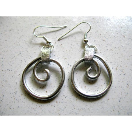 Boucles d'oreilles escargot