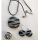 Parure zèbre gris