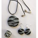 Parure zèbre gris