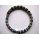 Bracelet en pierres fines (agate bleue)