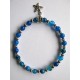 Bracelet en pierres fines (agate dans les tons bleutés)