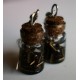 Boucles d'oreilles mini fioles coloris au choix