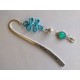 Marque pages cadenas turquoise