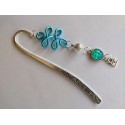 Marque pages cadenas turquoise