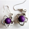 Boucles d'oreilles fleurette (couleurs au choix)