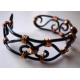 Bracelet noir et or