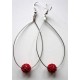 Boucles d'oreilles gouttes strass (grand choix de couleur)