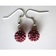 Boucles d'oreilles strass (grand choix de couleur)