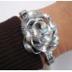 Bracelet fil alu plat 