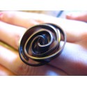bague spirale alu plat (coloris au choix)