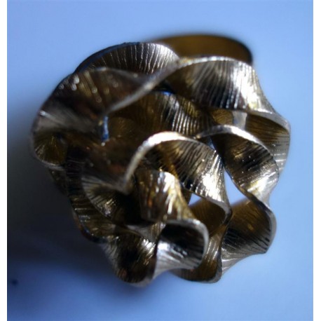 Bague fleur doré