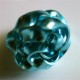 Bague fil alu plat bleu glacial