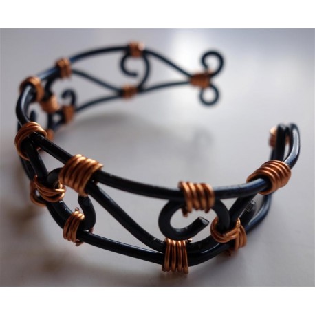 Bracelet noir et or