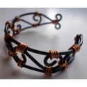 Bracelet noir et or